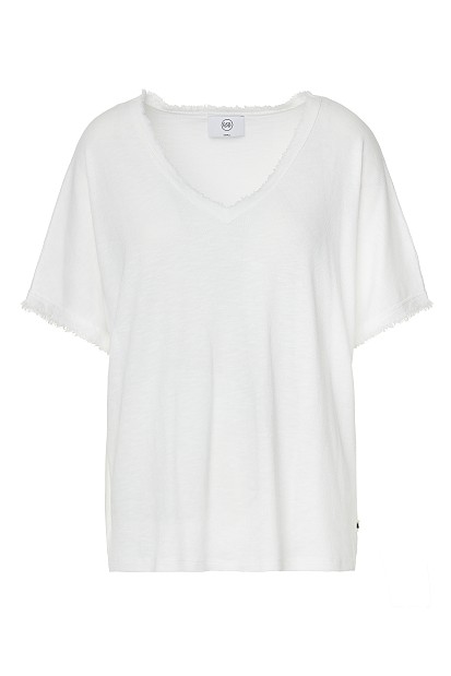 Basic oversized V-neck top