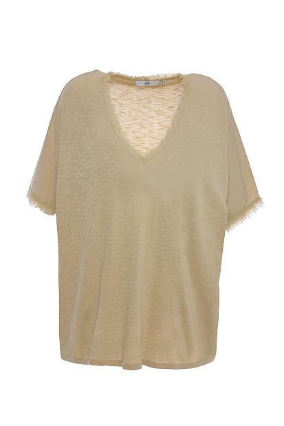 Top oversized cu decolteu în V