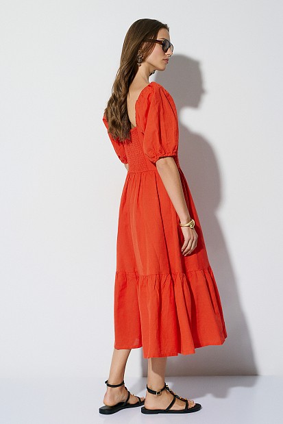 Midi balloon dress