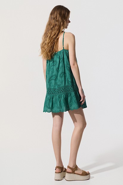 Mini broderie dress