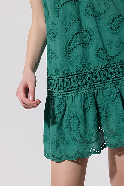 Mini broderie dress