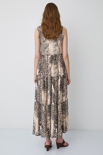 Μάξι animal print φόρεμα