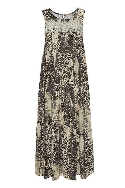 Μάξι animal print φόρεμα