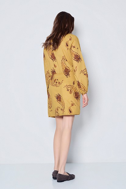 Mini printed chemise dress