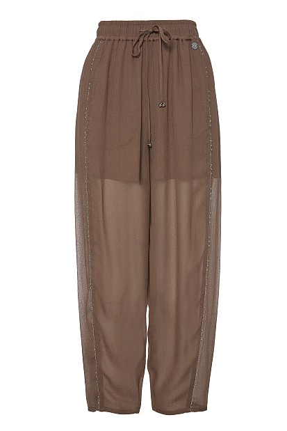 High-waisted balloon trousers