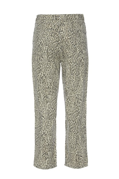Mandy straight leg animal print jeans
