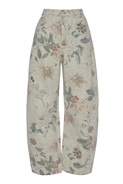Dione balloon floral jeans