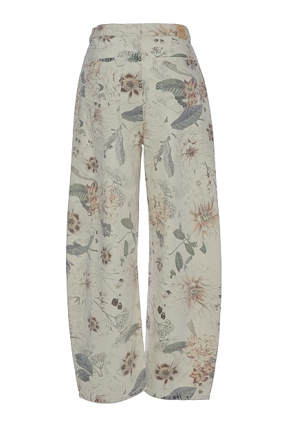 Dione balloon floral jeans