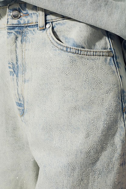 Tania balloon jeans with rhinestones