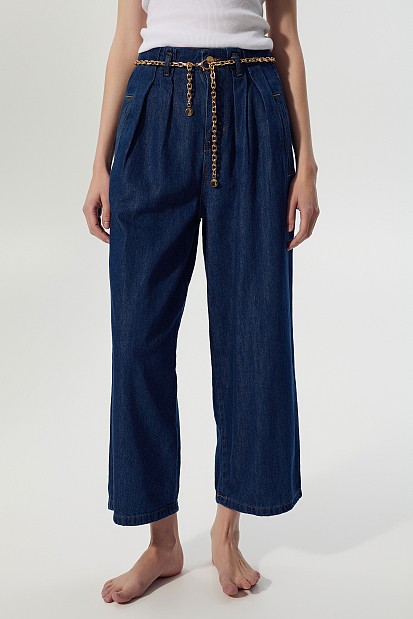 Eliza straight leg jeans with  belt