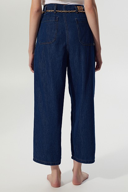 Eliza straight leg jeans with  belt