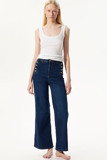 Jeans - Kea wideleg botones