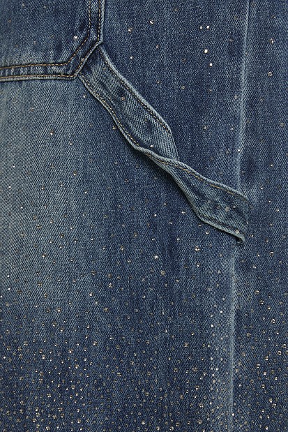 Jeans - Lexa wideleg strass