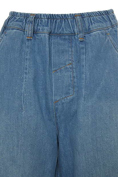 Joy barrel jeans with glitter