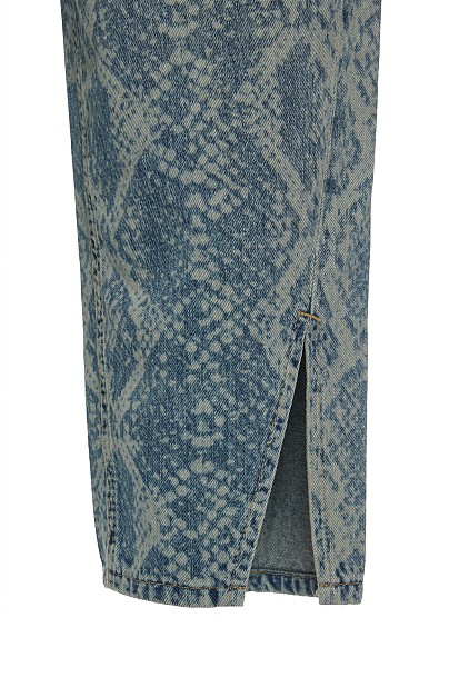 Tania balloon jeans with snake print