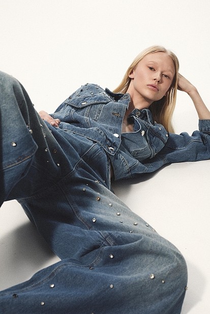 Jeans - Dione globo strass