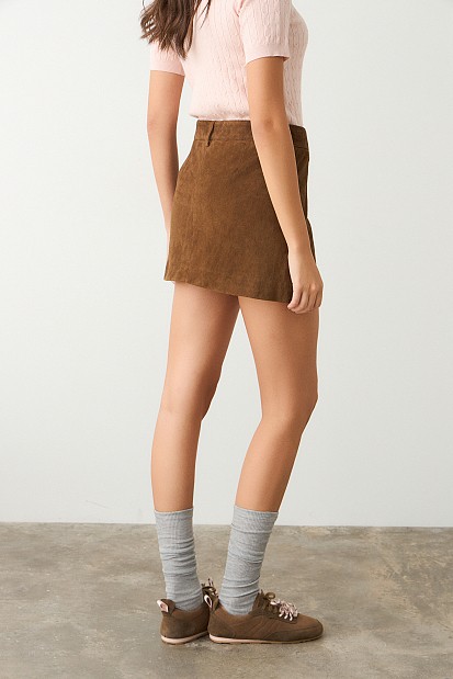 Falda mini ante