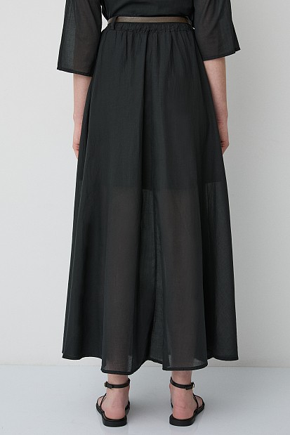 High-waisted maxi skirt