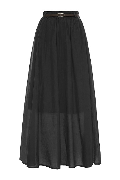 High-waisted maxi skirt