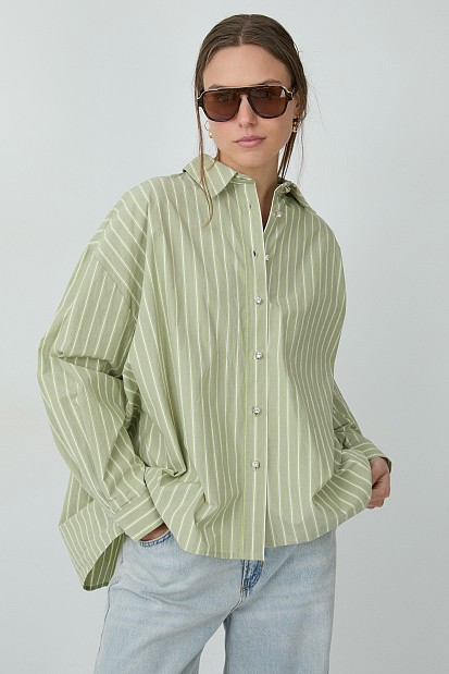 Striped oversized shirt