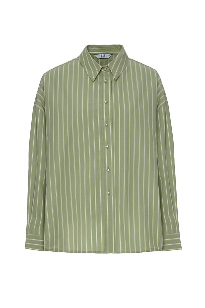 Striped oversized shirt