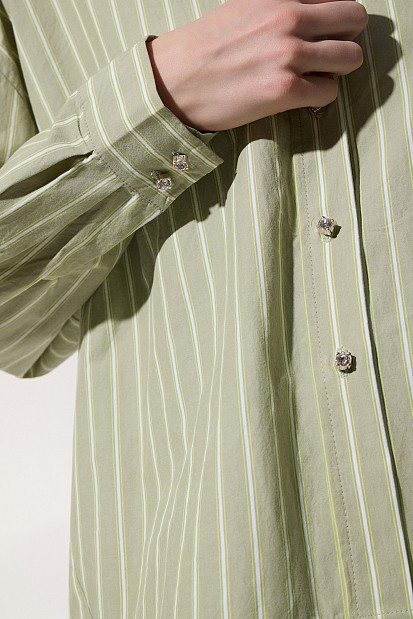 Striped oversized shirt