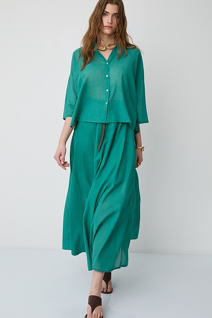 Shirt with 3/4 sleeves,