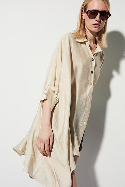 Oversized striped shirt