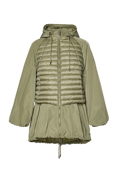 Puffer jacket με συνδυασμό υφασμάτων