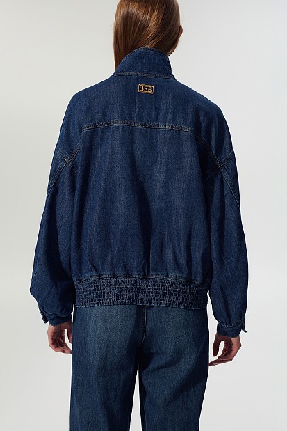 Denim bomber jacket