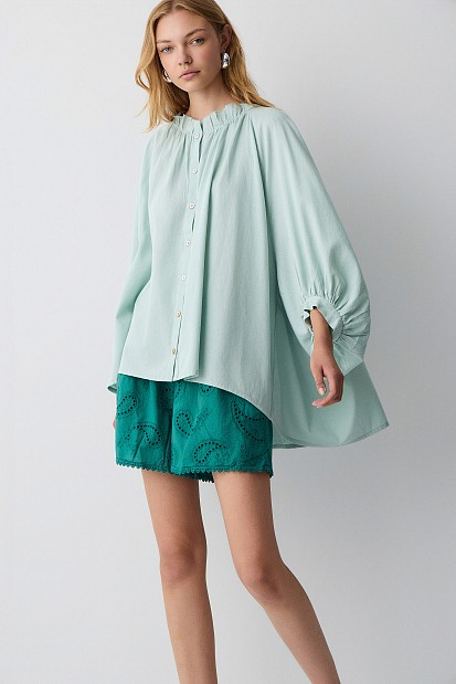 Cotton balloon shirt