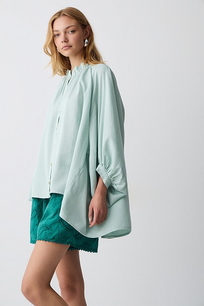 Cotton balloon shirt