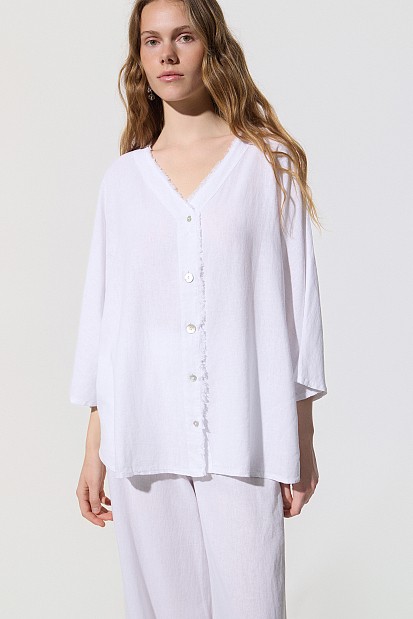 Καφτάνι με λινή όψη