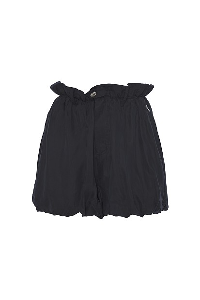 Pantalones cortos de cintura alta con corte globo