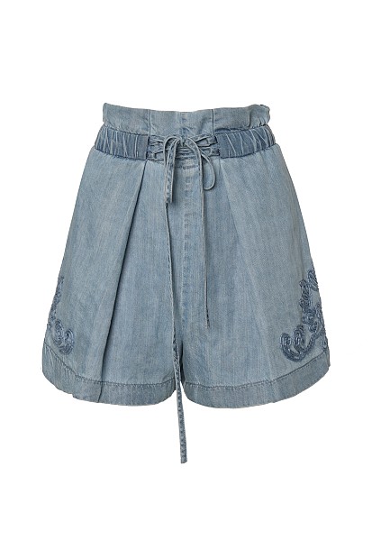 Embroidered shorts
