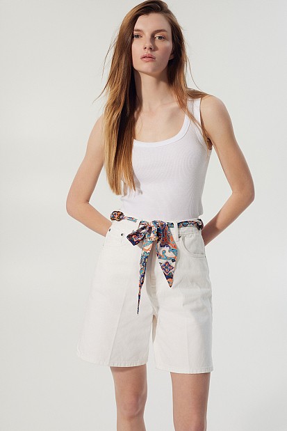 Leah bermuda with scarf