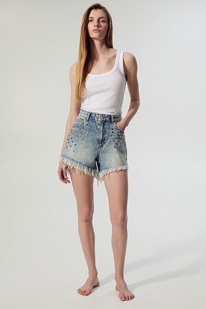 Molly shorts with rhinestones