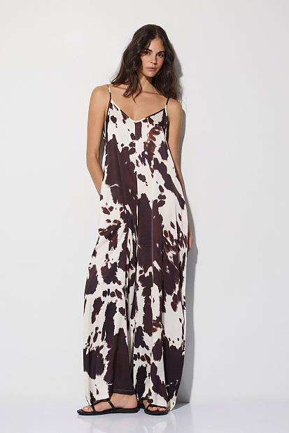 Cow print jumpsuit