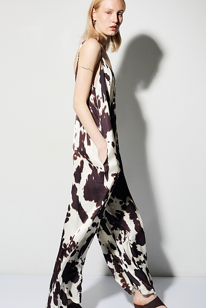 Cow print jumpsuit
