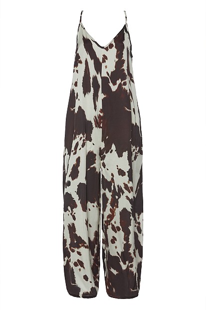 Cow print jumpsuit