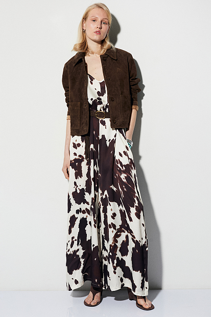 Cow print jumpsuit