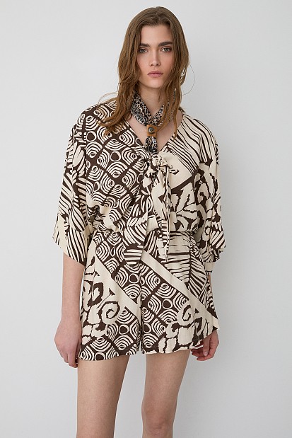 Printed playsuit