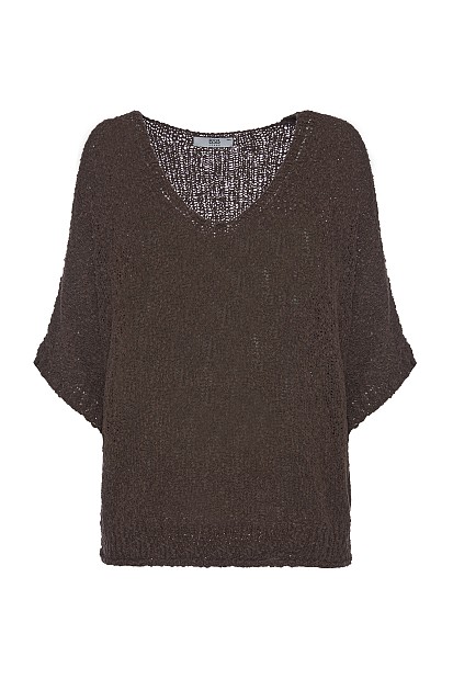 V sweater with 3/4 sleeves