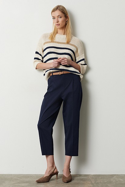 Cardigan din tricot cu dungi