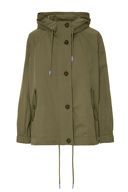Parka-style trench coat