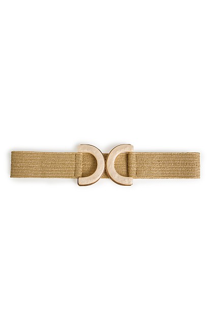 Wide belt with weave