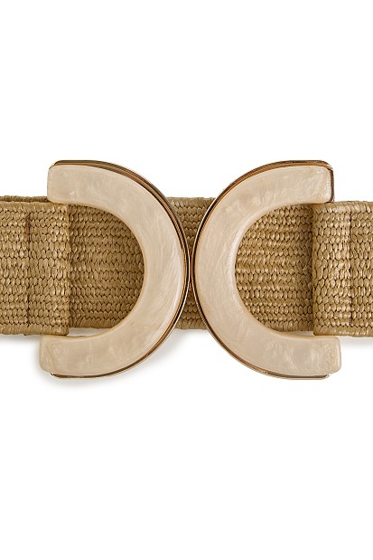 Wide belt with weave