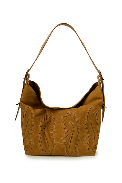 Bolso de ante con relieves