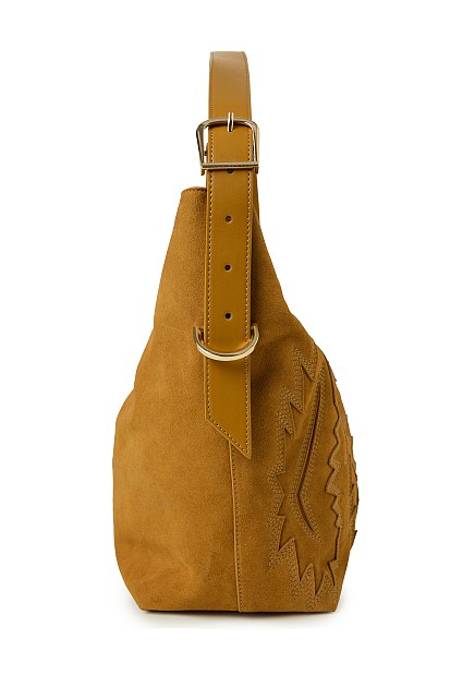 Bolso de ante con relieves