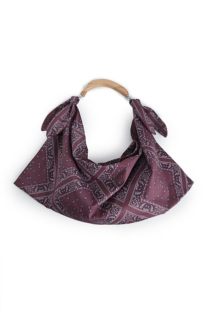 Bolso de hombro estampado